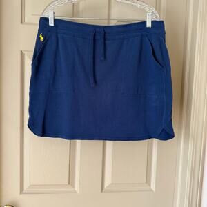 POLO Ralph Lauren Navy Blue Drawstring Knit Skirt